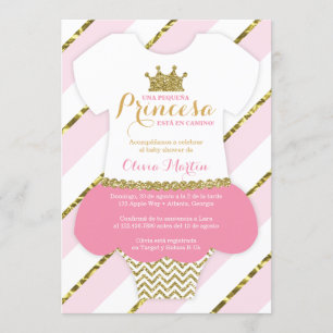 Invitación de Baby shower para una Princes Kaart