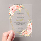 Invitacion de bautismo acryl uitnodigingen (Insitu (Draagbaar))