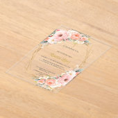 Invitacion de bautismo acryl uitnodigingen (Laagn)