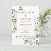 Invitación de bautismo en español kaart (Staand voorkant)