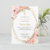 Invitacion de bautismo kaart (Staand voorkant)