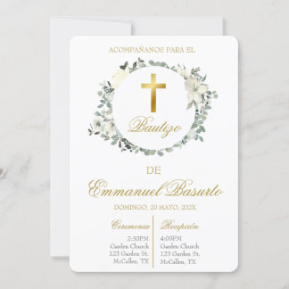 Invitación de bautismo kaart