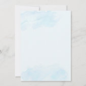 Invitación de bautismo kleur azul en español kaart (Achterkant)