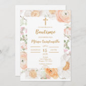 Invitación de bautismo para niña uitnodiging (Voorkant / Achterkant)