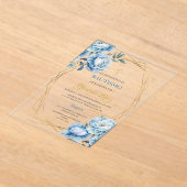 Invitación de bautismo para niño acryl uitnodigingen (Laagn)