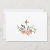 Invitación de Bautizo con Rosas de Jardín Kaart (Achterkant)