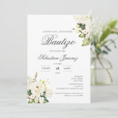 Invitación de bautizo en español kaart (Staand voorkant)