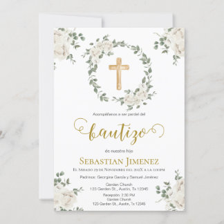 Invitación de bautizo en español kaart
