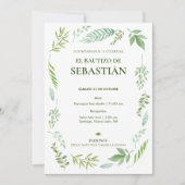 Invitación de bautizo-neutraal kaart (Voorkant)