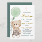 Invitación de Bautizo Y Cumpleaños Kaart (Voorkant / Achterkant)