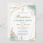 Invitación de Bautizo Y Primer Añito Kaart (Voorkant)