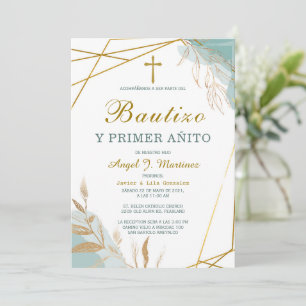 Invitación de Bautizo Y Primer Añito Kaart