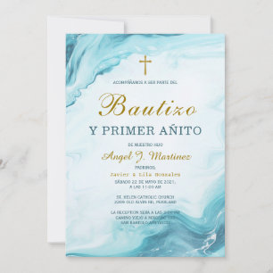 Invitación de Bautizo Y Primer Añito Kaart