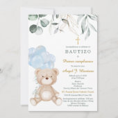 Invitación de Bautizo Y Primer Añito Kaart (Voorkant)
