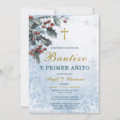 Invitación de Bautizo Y Primer Añito Kaart (Voorkant)