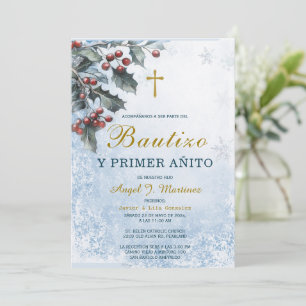 Invitación de Bautizo Y Primer Añito Kaart