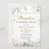 Invitación de Bautizo Y Primer Añito Kaart (Voorkant)