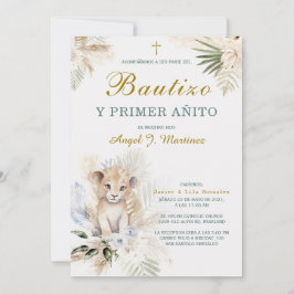 Invitación de Bautizo Y Primer Añito Kaart