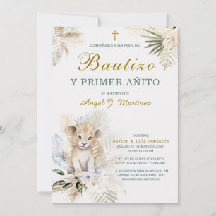 Invitación de Bautizo Y Primer Añito Kaart