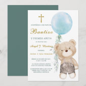 Invitación de Bautizo Y Primer Añito Uitnodiging (Voorkant / Achterkant)