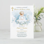 Invitación de Bautizo Y Primer Añito Uitnodiging (Staand voorkant)