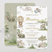 Invitación de Bautizo Y Primer Añito Uitnodiging (Voorkant / Achterkant)