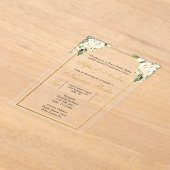 invitación de boda acrílico acryl uitnodigingen (Laagn)