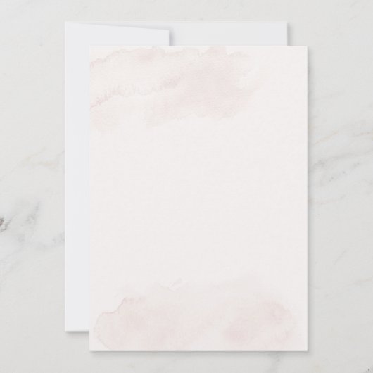 Invitación de boda beige con flor blanca kaart (Achterkant)