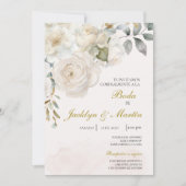 Invitación de boda bewerkbaar kaart (Voorkant)
