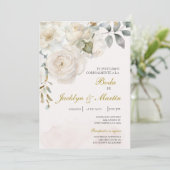 Invitación de boda bewerkbaar kaart (Staand voorkant)
