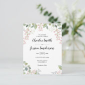 Invitación de Boda Briefkaart (Staand voorkant)