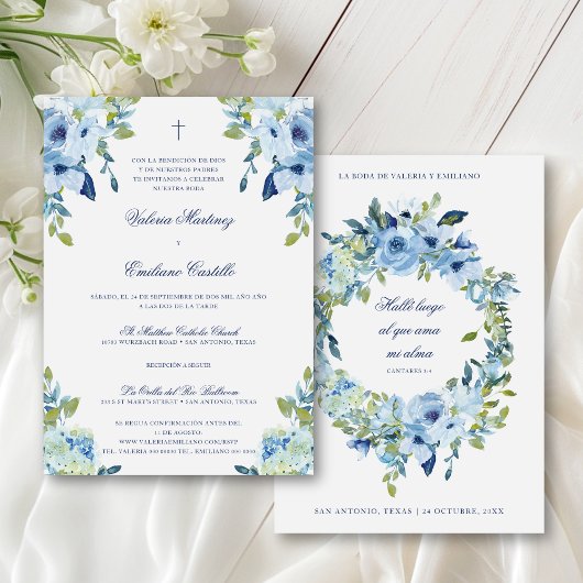 Invitación de Boda Católica Elegante Wedding Kaart