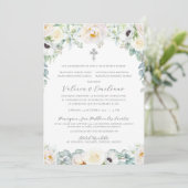 Invitación de Boda Catolica Formal Spain Wedding Kaart (Staand voorkant)