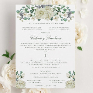 Invitación de Boda Catolica Formal Wedding Kaart