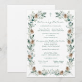 Invitacion de Boda Católica Spaanse bruiloft Kaart (Voorkant / Achterkant)