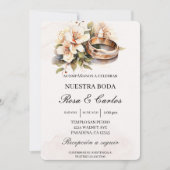 Invitacion de boda con anillo kaart (Voorkant)