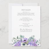 Invitacion de Boda Cristiana All-in-One Weddenscha Kaart (Achterkant)