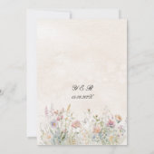Invitacion de boda de flor silvestre kaart (Achterkant)