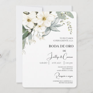 Invitación de boda de oro kaart