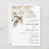Invitación de boda de oro kaart (Voorkant)