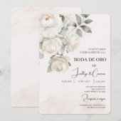 Invitación de boda de oro kaart (Voorkant / Achterkant)