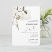 Invitación de boda de oro kaart (Staand voorkant)