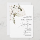 Invitación de boda de oro kaart (Voorkant)