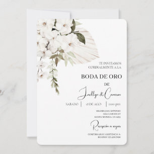 Invitación de boda de oro kaart