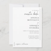 Invitación de Boda Elegante y Moderna Kaart (Achterkant)