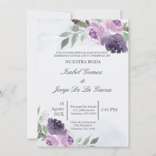 Invitacion de boda en espanol kaart