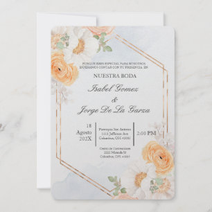 Invitacion de boda en espanol team primavera kaart
