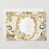 Invitación de boda espejo antiguo color tostado kaart (Voorkant)