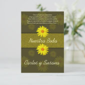 Invitación de Boda Kaart (Staand voorkant)