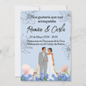 Invitación de Boda Kaart (Voorkant)